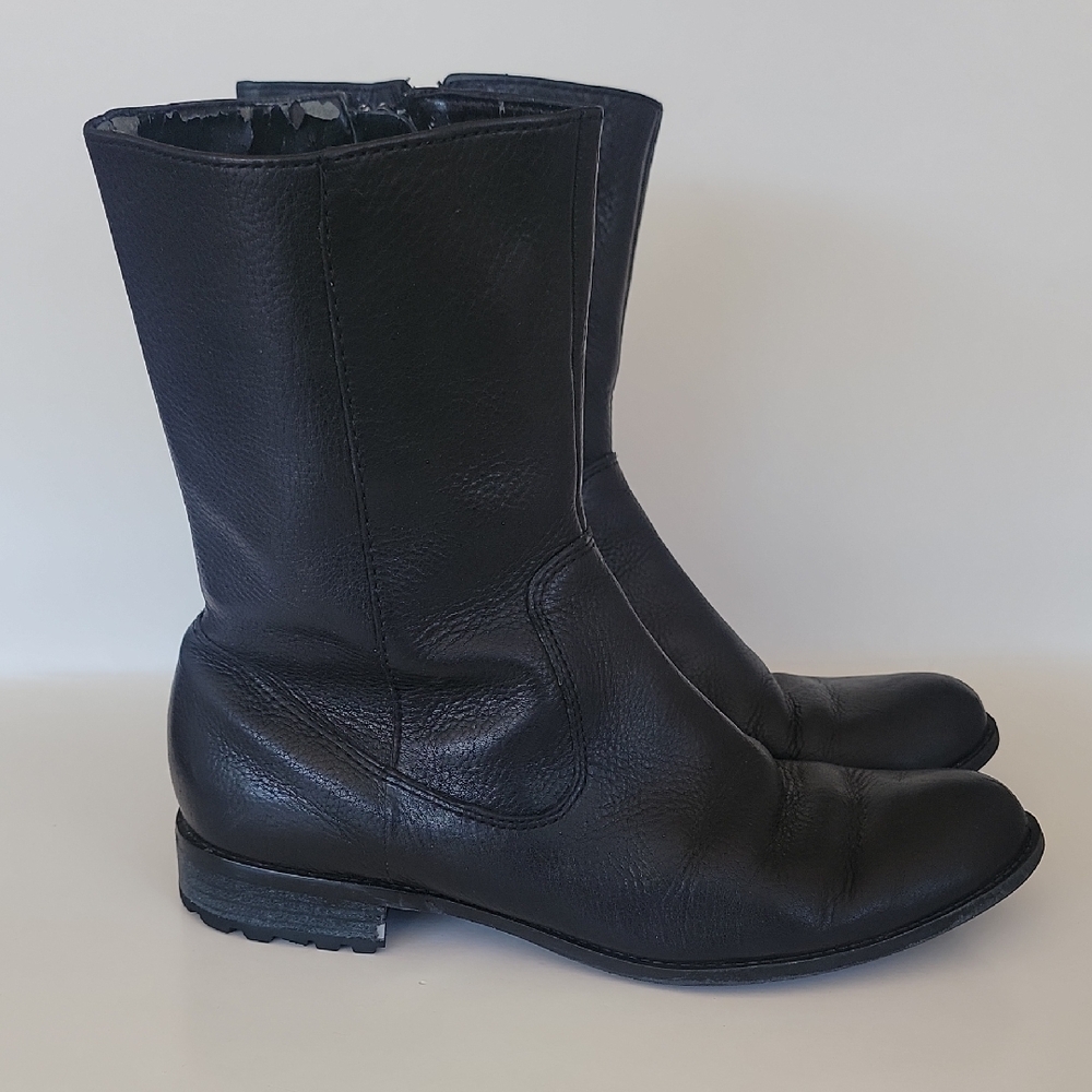 Calvin Klein Black Mid-Calf Boots Size 8